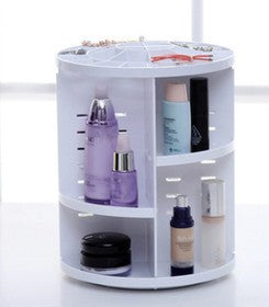 360-Degree Rotating Makeup Organizer Box for Skincare