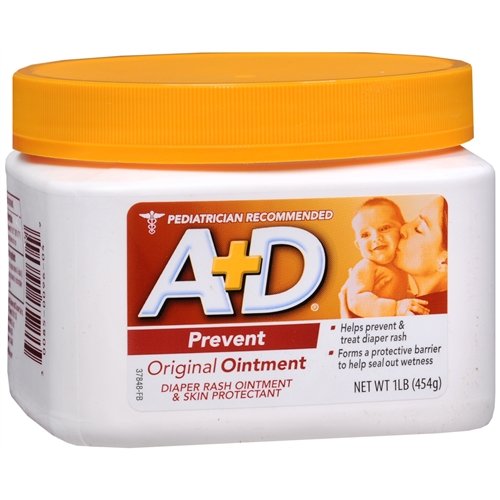 A+D Original Ointment Diaper Rash and All-Purpose Skincare Formula-1 lb (454 g)